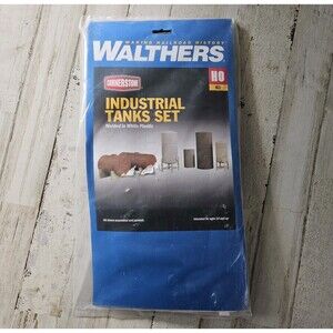 Walthers Cornerstone HO Scale Building/Structure Kit Industrial Tanks Detail Set
